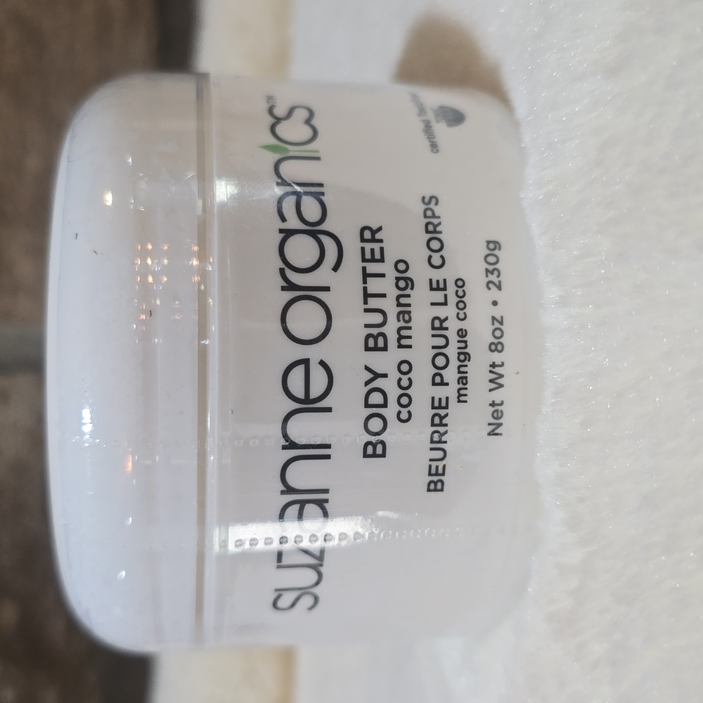 FULL SIZE SUZANNE ORGANICS SOMERS BODY BUTTER - COCO MANGO - NEVER OPENED